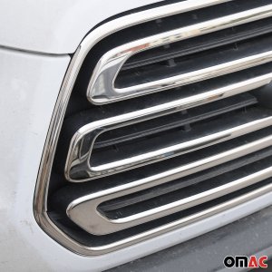Ford Transit Front Grill + Frame Set - Omac - Gloss Silver - 2015-2019